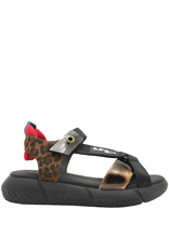 ElenaIachi ElenaIachi EI57L Black Birkenstock Sandal Leopard/Lucite/Bronze  1845