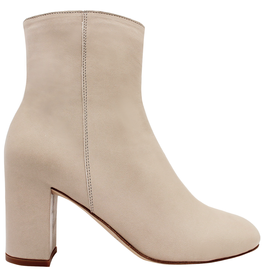 Del Carlo Sand Nappa Block Heel Ankle Boot 1304