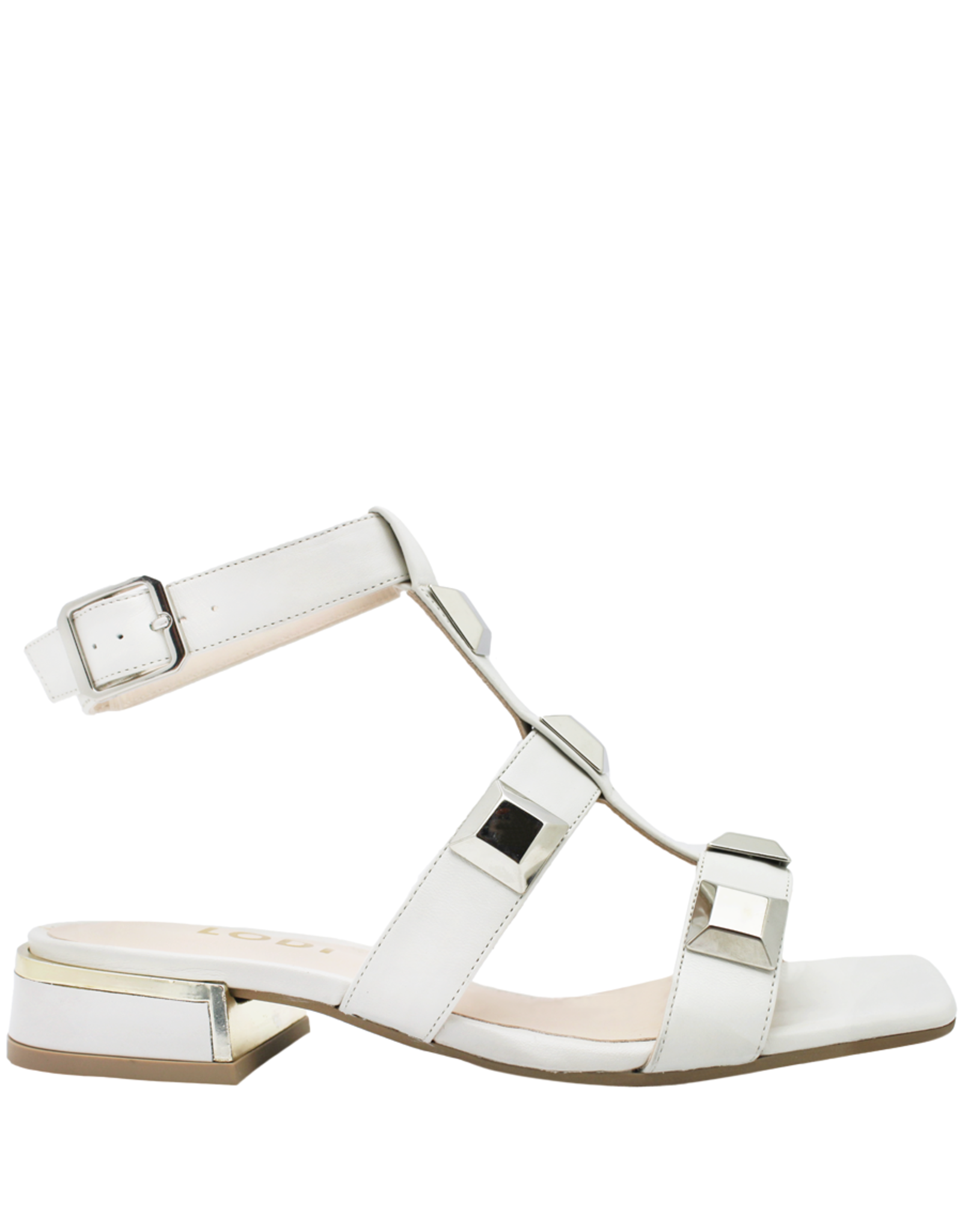 Alexander McQueen white Bow black leather heeled sandals.