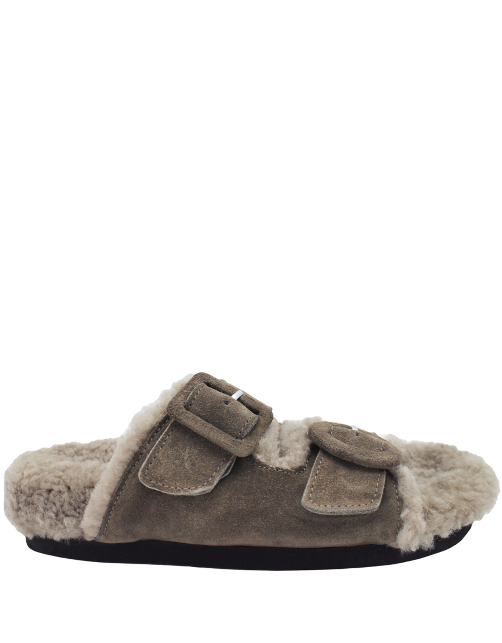 Antenora Antenora AT1E Grey Suede Birkenstock With Sheep Lining Sutton