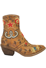 FauzianJeunesse FauzianJuenesse FJ38J Camel Embroidered Texas Boot 3856