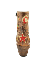 FauzianJeunesse FauzianJuenesse FJ38J Camel Embroidered Texas Boot 3856