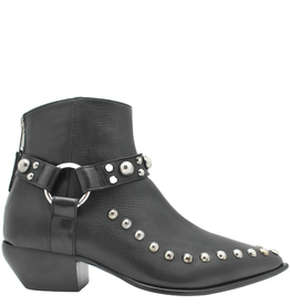 Elena Iachi ElenaIachi EI58O Metal Ruched Ankle Boot With Zipper 4572