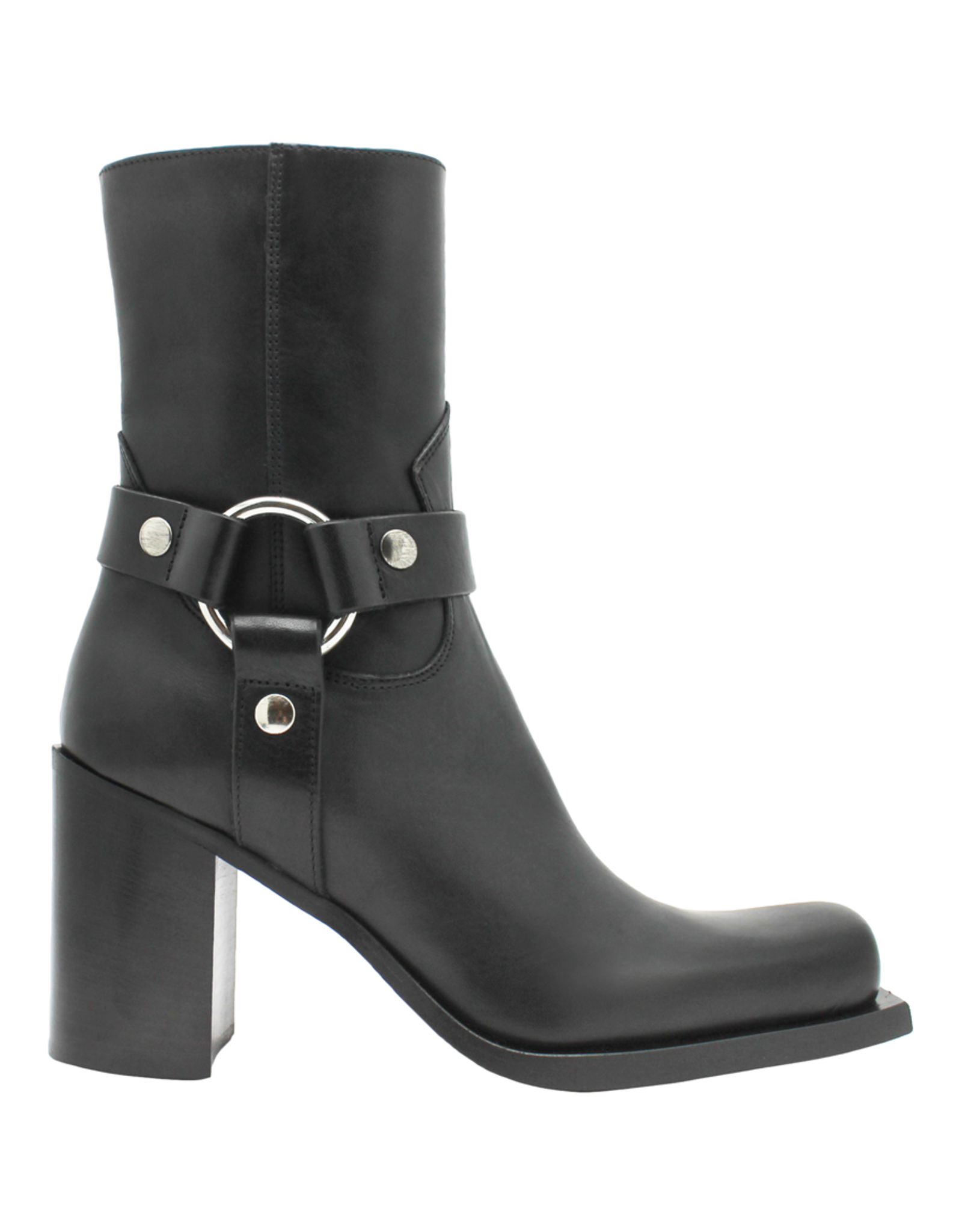 Elena Iachi ElenaIachi EI58C Black Moto Boot With Harness 3670