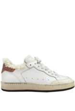 OfficineCreative OC64 White Lace-Up Sneaker Wth Fur Magic