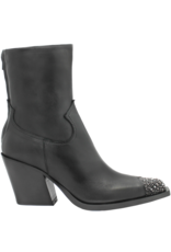 Now Now N42N Black Stud Toe Mid Heel Western 8370