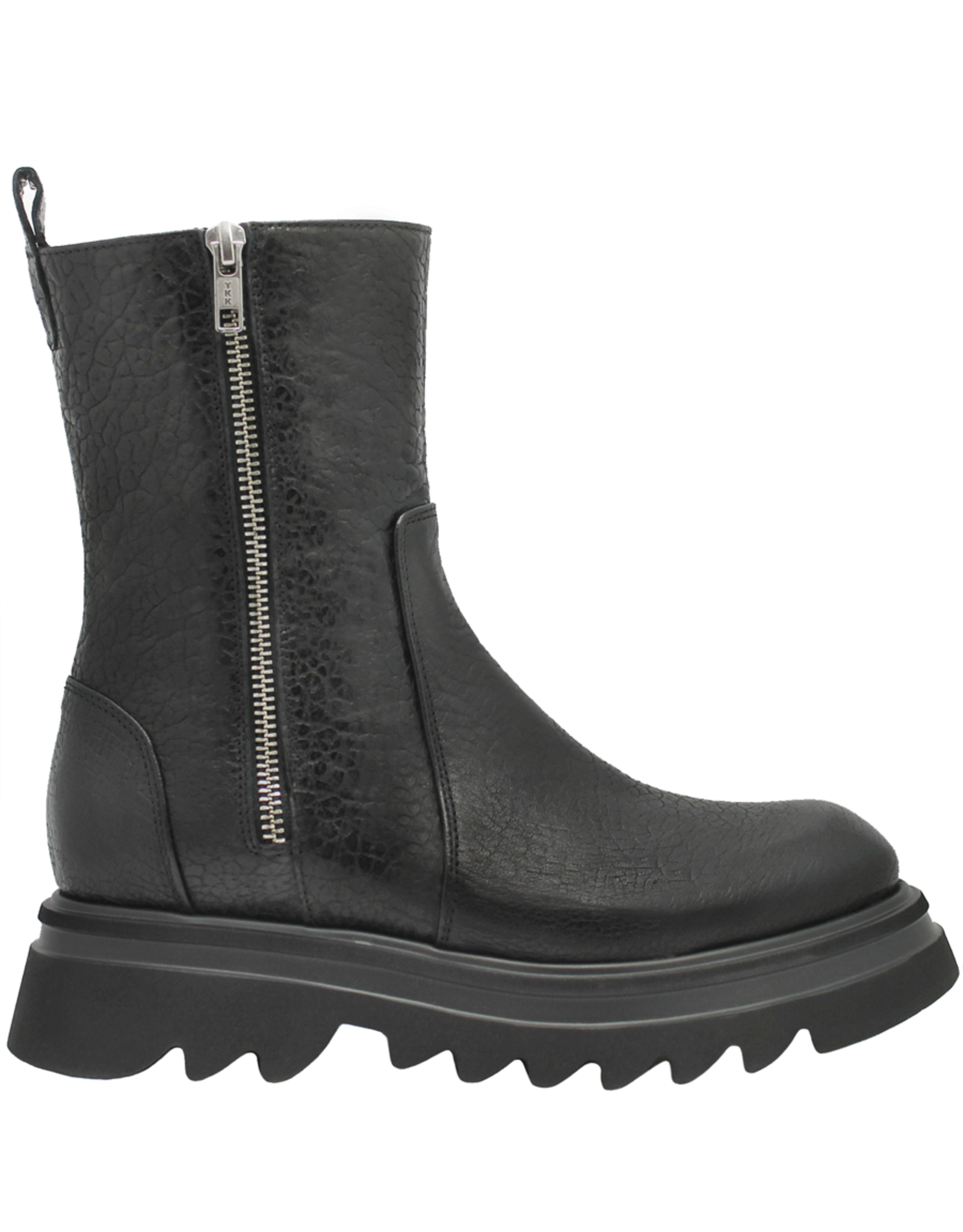 Now N42S Black Grain Leather Double Zipper Tread Sole 8400 - Head Start  Shoes