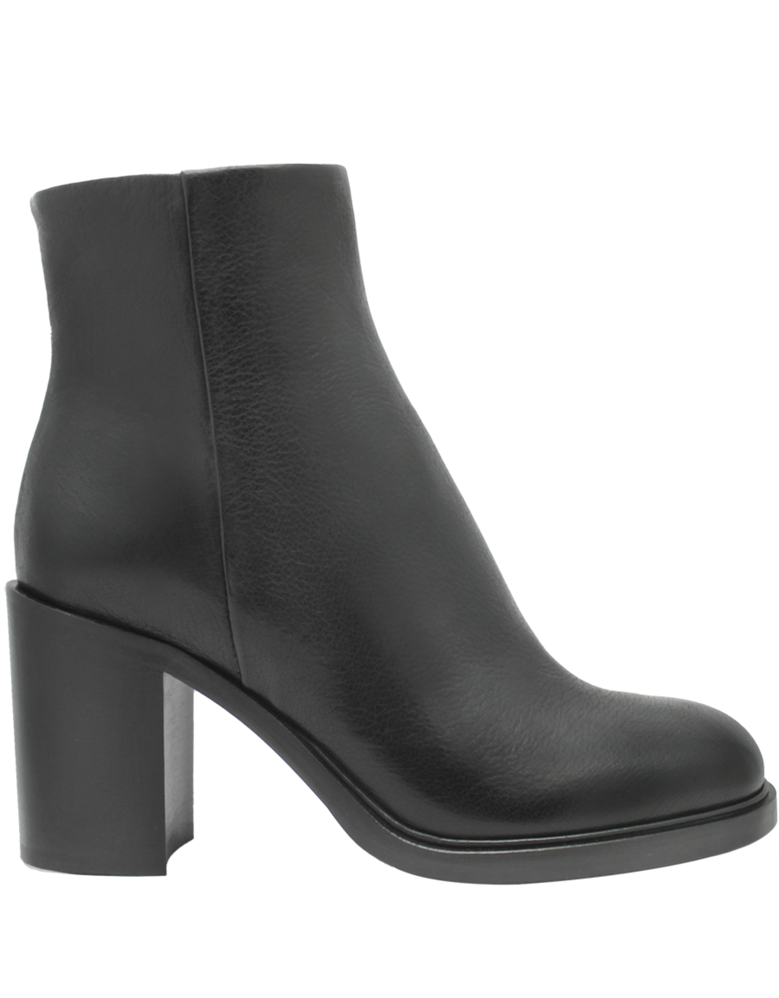 Now Now N42X Black Round Toe Ankle Boot w/Strap 8440