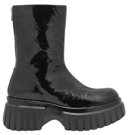 Now Now N42Z Black Patent Tread Sole Ankle Boot 8455