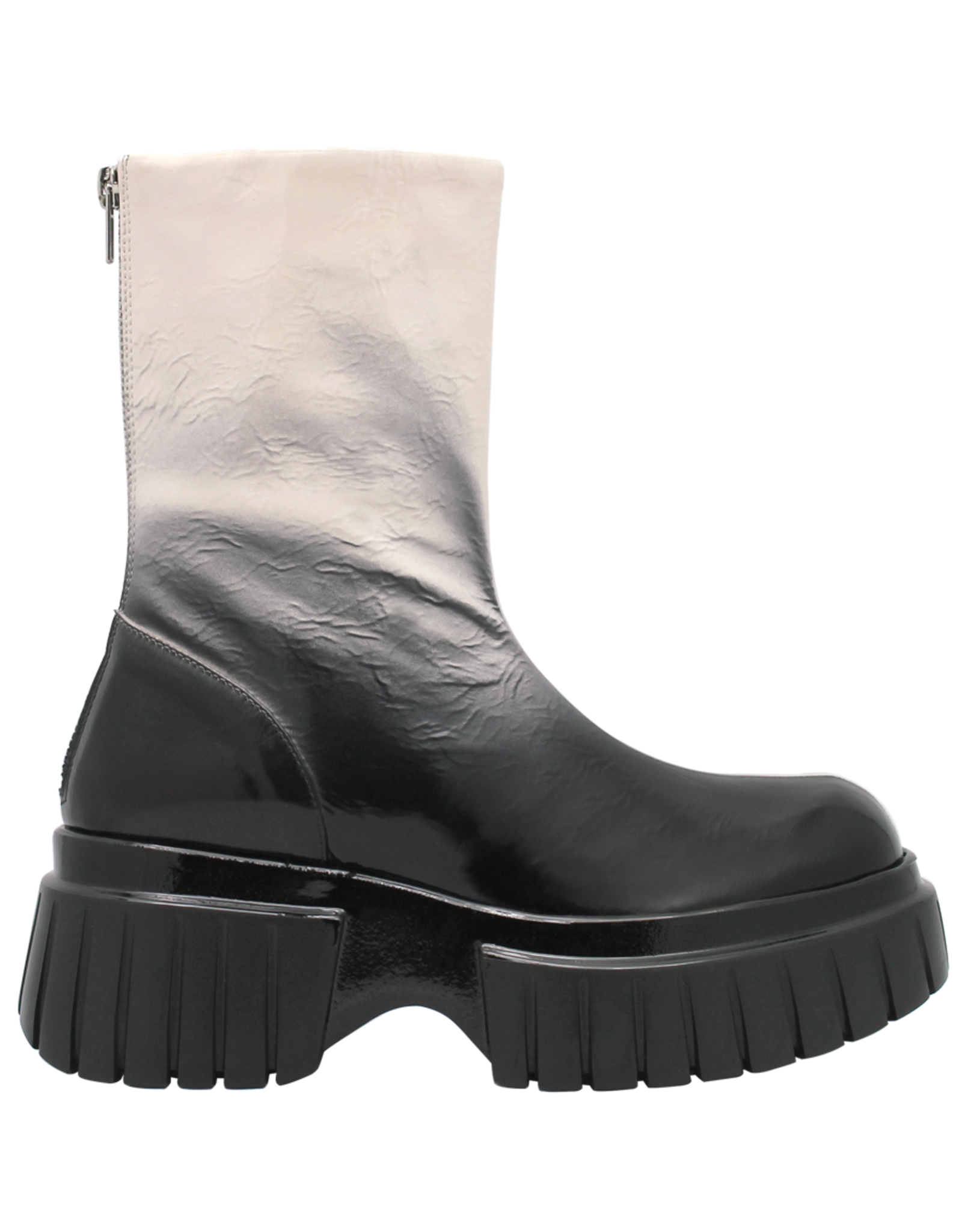 Now Now N43A Tofu Patent Tread Sole Ankle Boot 8455