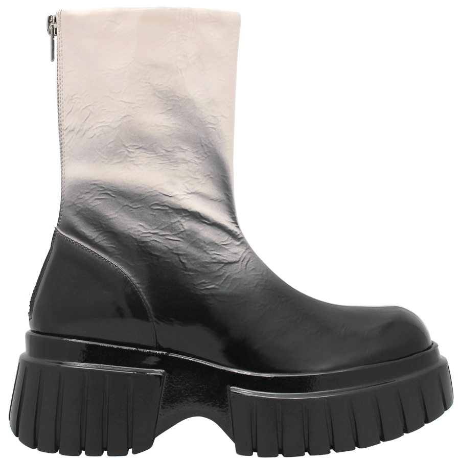 Now N43A Tofu Patent Tread Sole Ankle Boot 8455 - Head Start