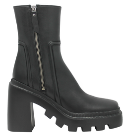 VicMatie VM80D Black Double Zipper Platform Tread Sole 7460