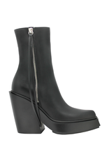 VicMatie VM80H Black Double Zip Cowboy Rubber Sole 7850