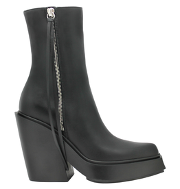 VicMatie VM80H Black Double Zip Cowboy Rubber Sole 7850
