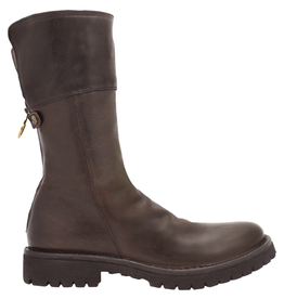 Fiorentini+Baker FB91I Brown Mid Calf Boot With Back Zipper Milan