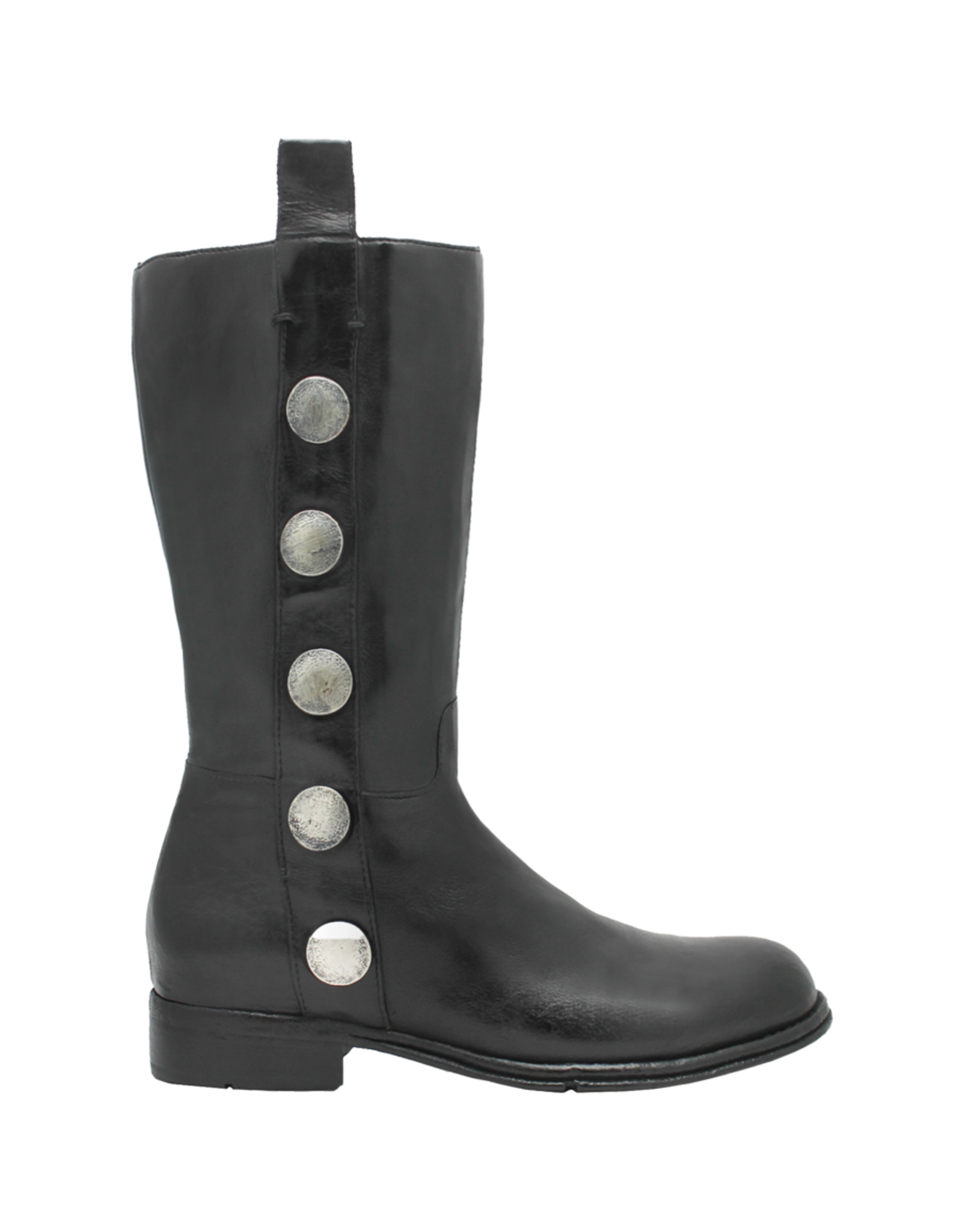 LeMargo LeMargo LE2M Black Mid-Calf With Silver Disc Faith