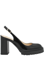 Lodi Lodi LD3D Black Glaze Platform SlingBack 2282