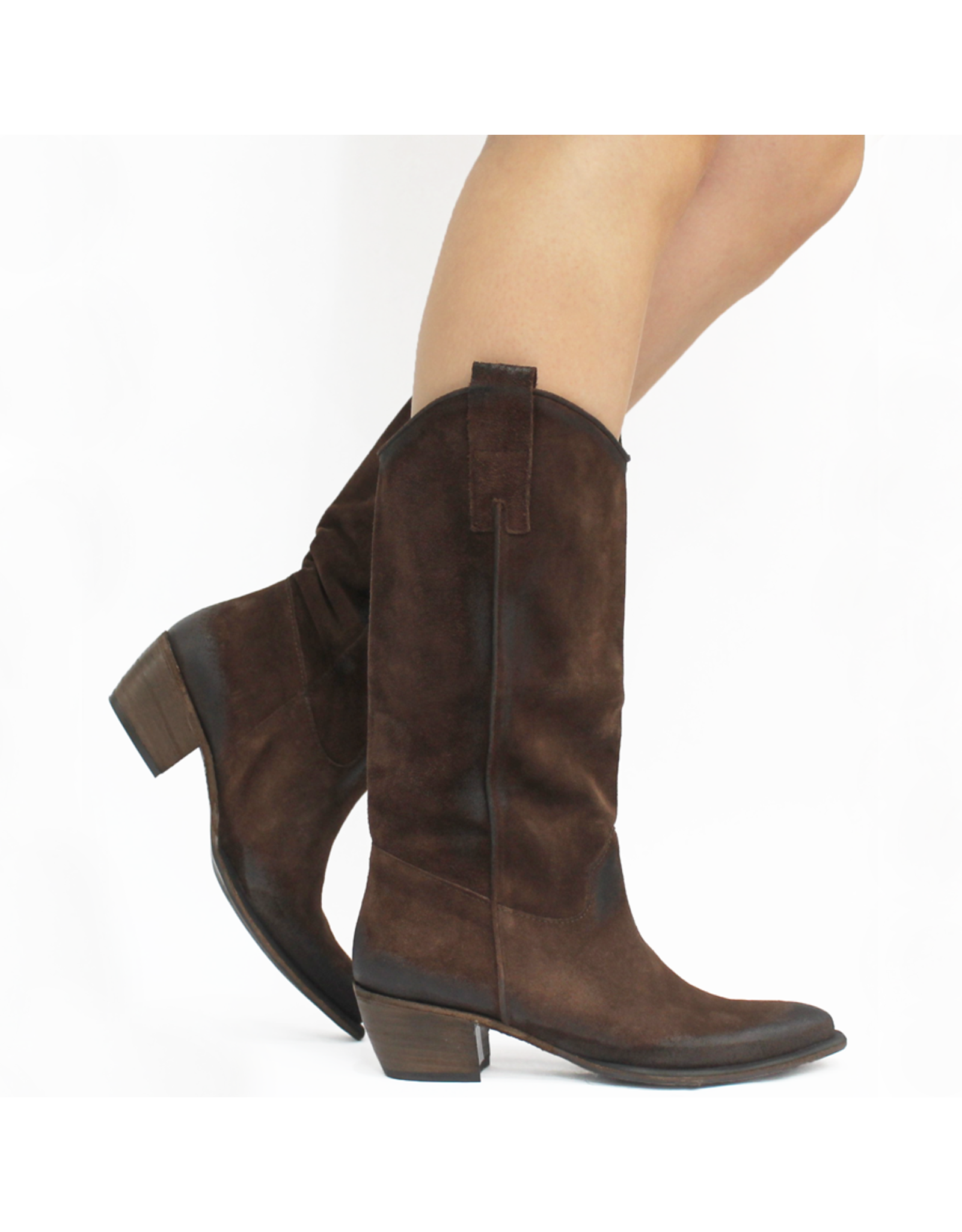 Studio Studio SO1K Brown Suede Western Boot 5152