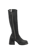 MLO Ixos IS71S Black Outside Zipper Knee Boot 1304