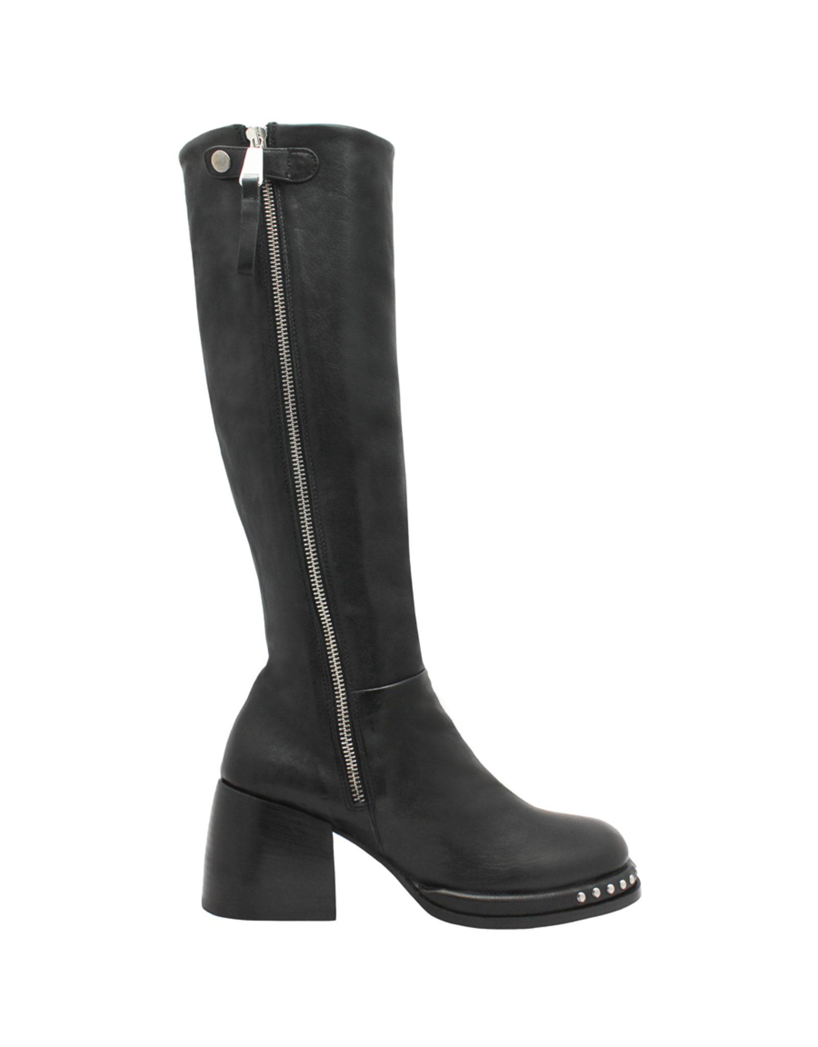 Ixos Ixos IS71S Black Outside Zipper Knee Boot 1304