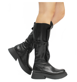 Star LS1 Black Knee Boot Adjustable for Wide Calves Babs