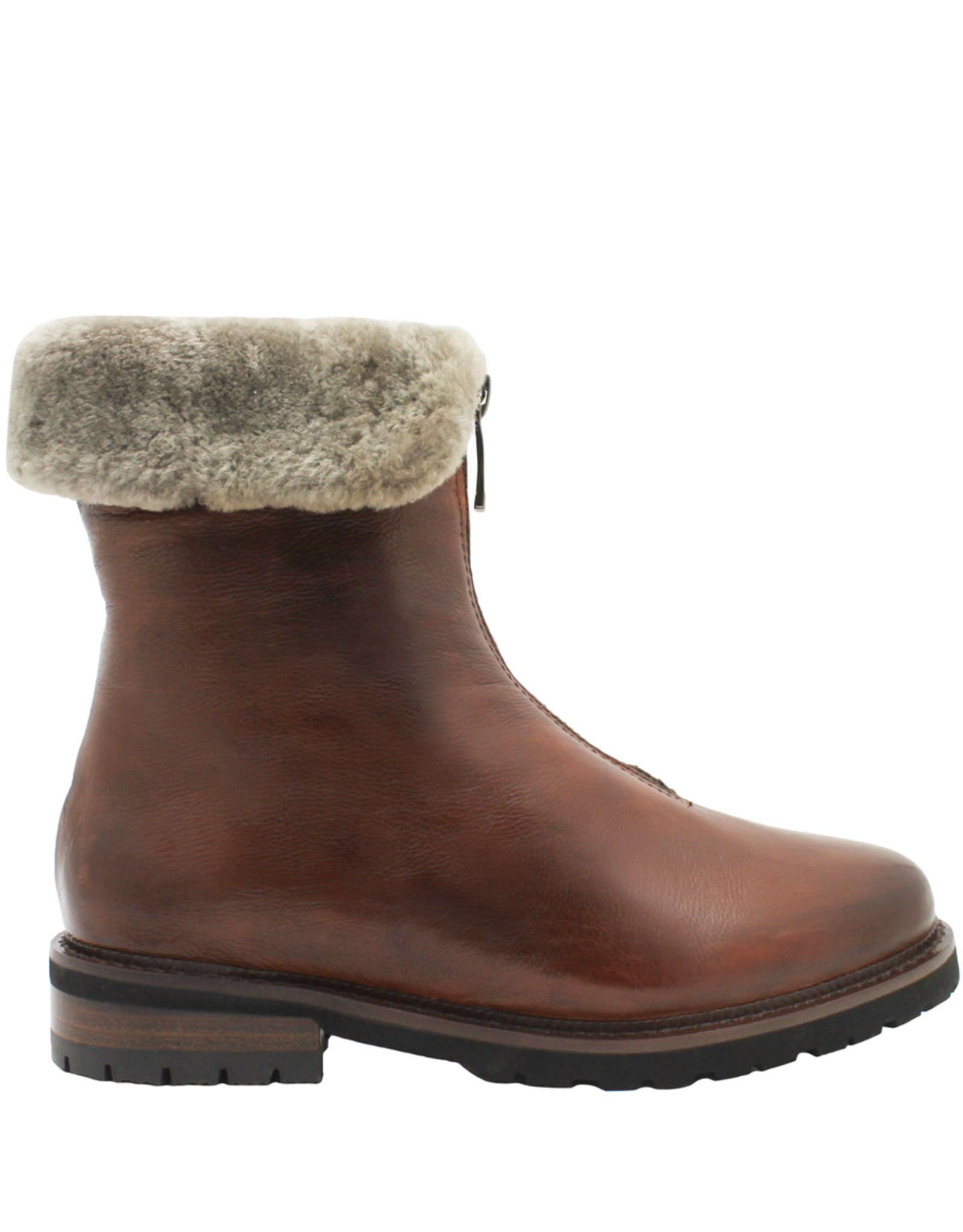 Everybody  E25G Camel Fold Down Cuff with Fur Nico