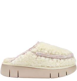 Mou MU2N Vanilla Curly Sheepskin Clog 2430