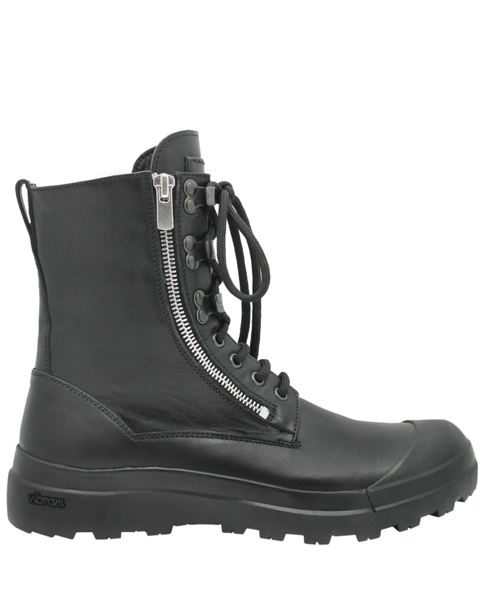 Officine Creative-OC64G- Black Boot With Laces Paula