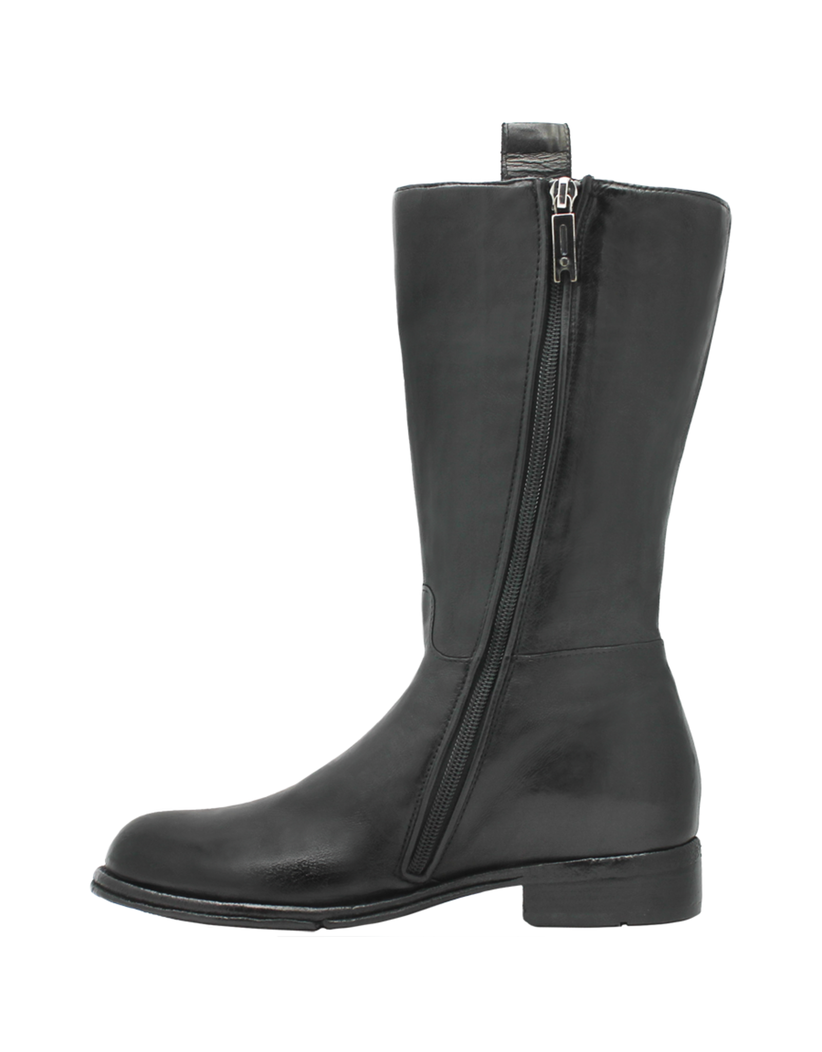 LeMargo LeMargo LE2M Black Mid-Calf With Silver Disc Faith