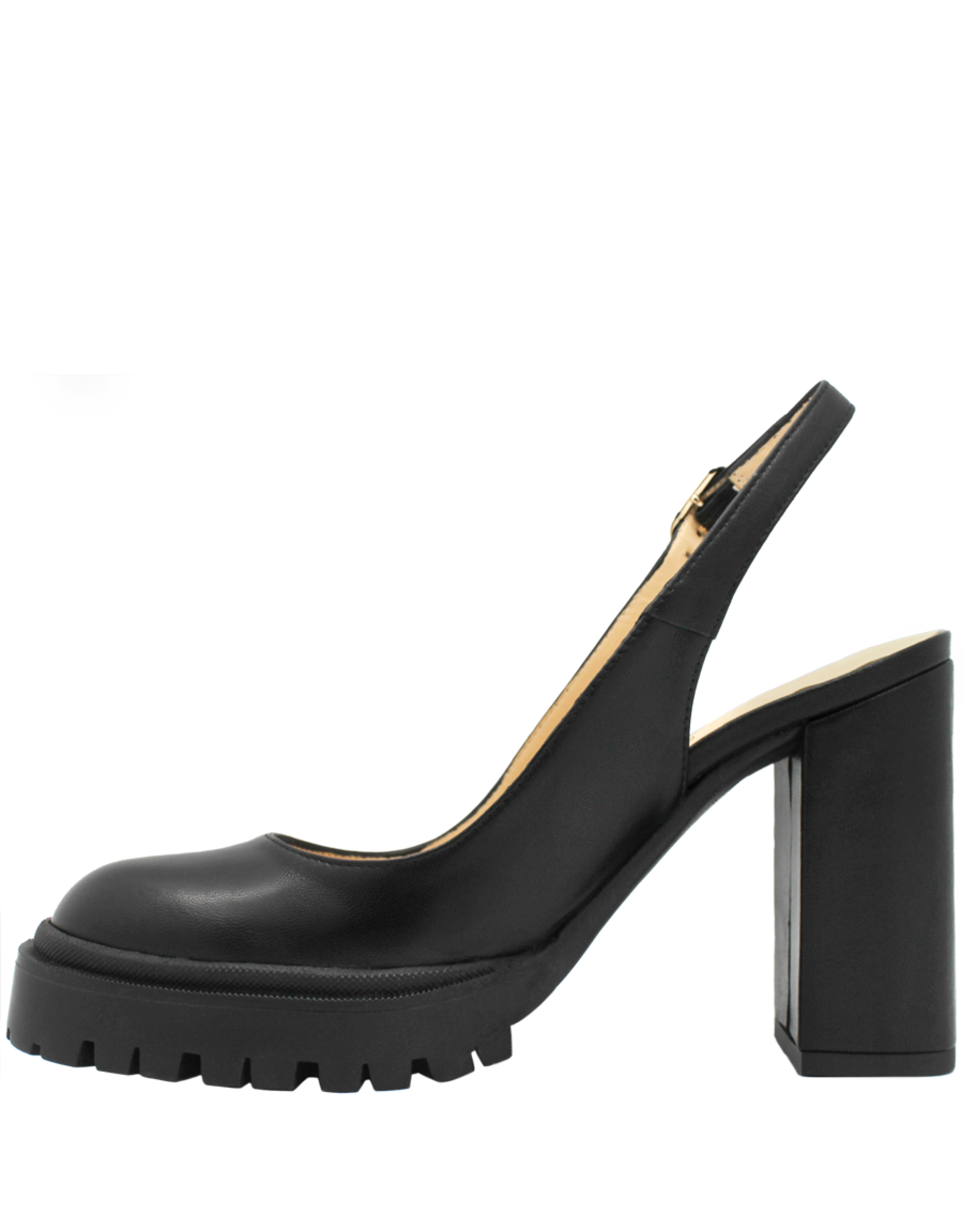 Lodi Lodi LD3B Black Calf Platform SlingBack 2282