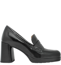 MaraBini MaraBini M11A Black Patent Medium Heel Loafer 9981