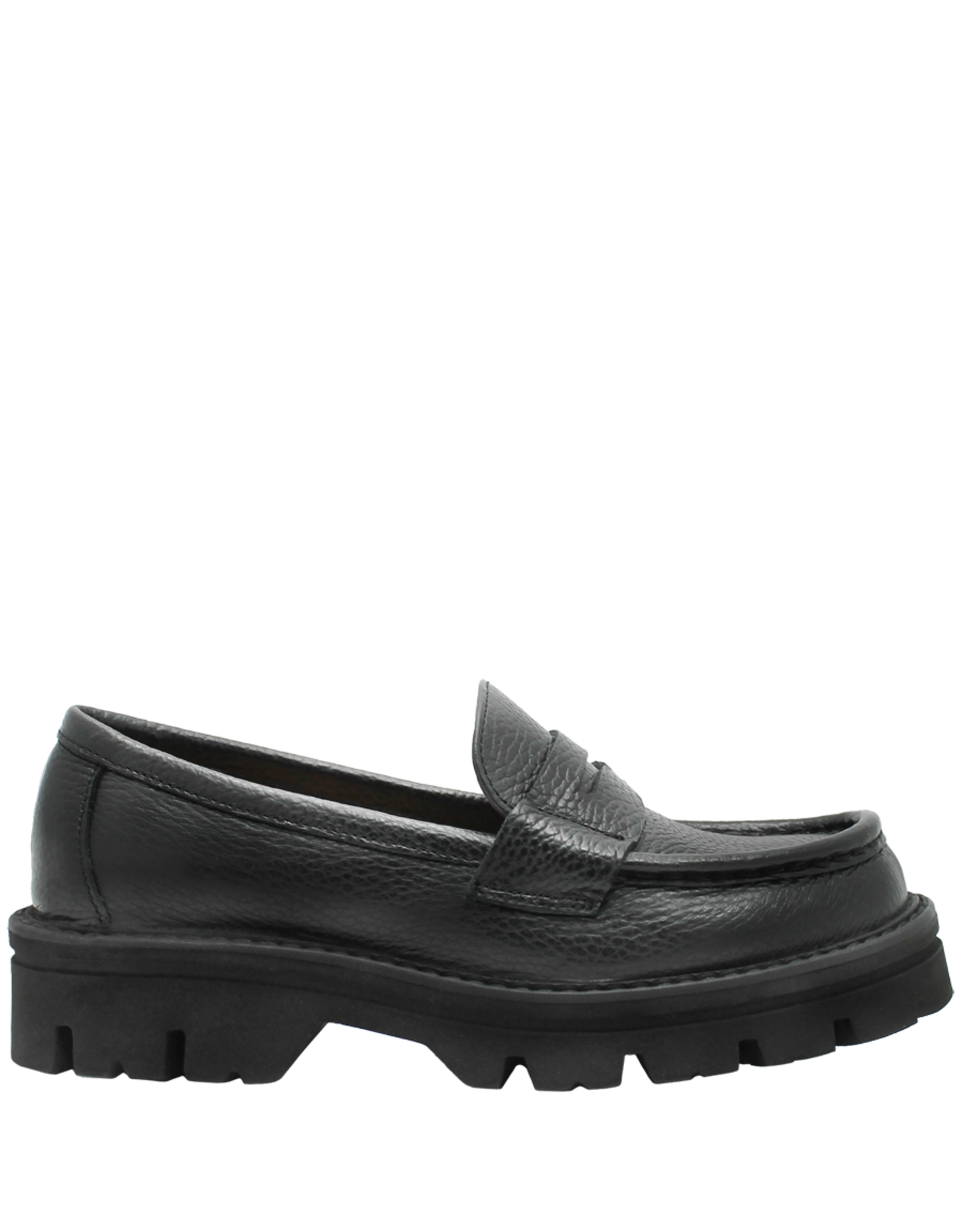 MaraBini MaraBini M11J Black Grain Loafer  9988