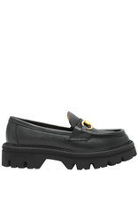 MaraBini MaraBini M11K Black Grain Loafer With God Bit 9989