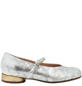 Now Now N44F Silver MaryJane Flat 8778