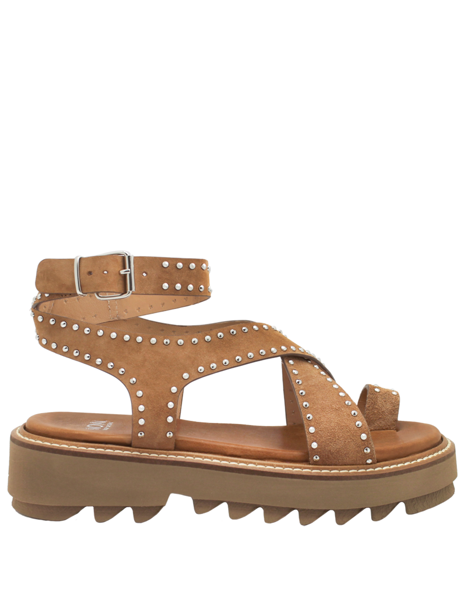 Now Now N44C Camel Nubuck Tread Sole Sandal 8722