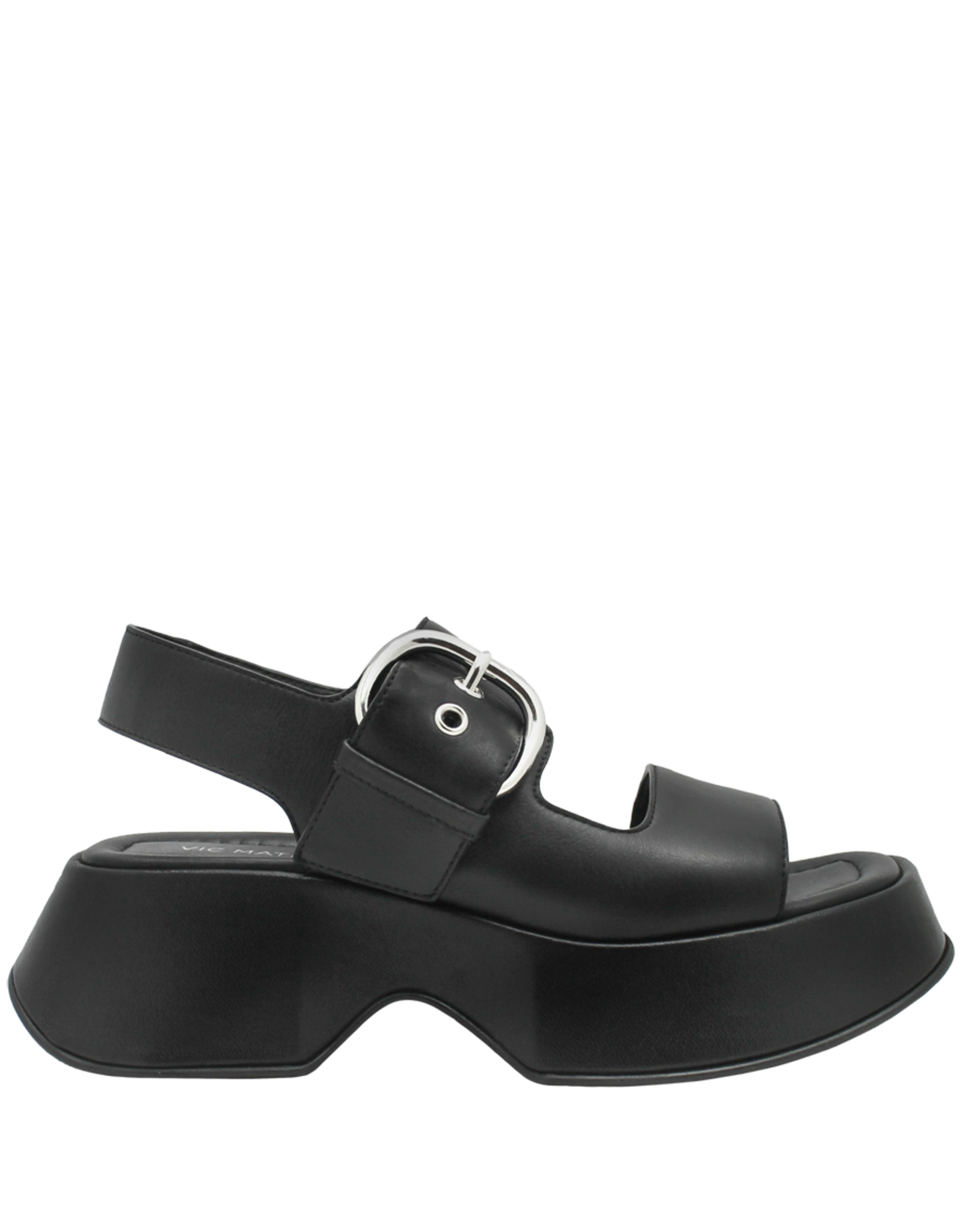 VicMatie VM80O Black Sling Back Platform Sole 1500