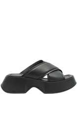 VicMatie VM80P Black Criss Cross Platform 1502