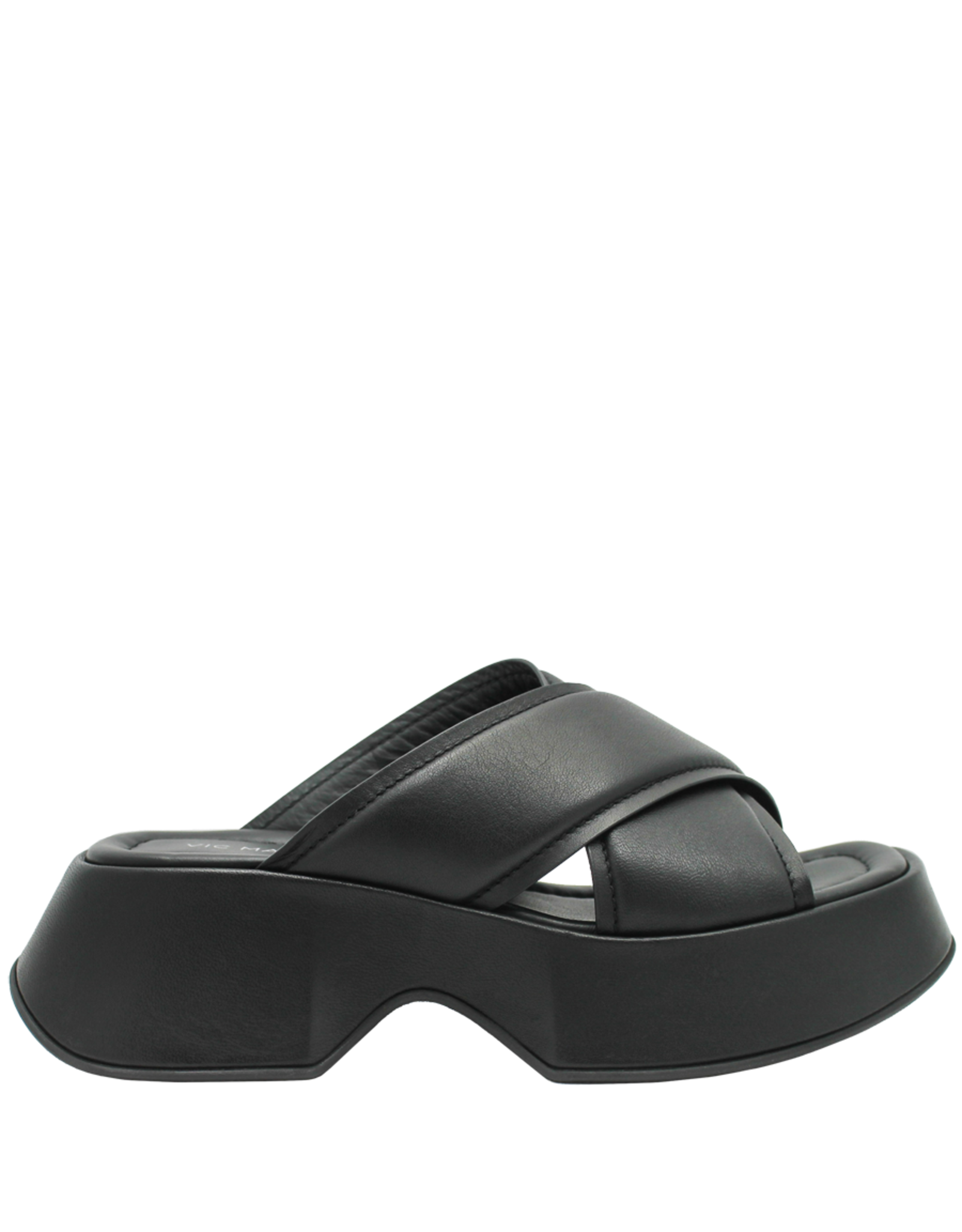 VicMatie VM80P Black Criss Cross Platform 1502