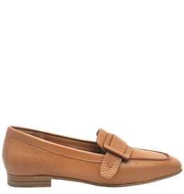 MaraBini MaraBini M11U Camel Flat Loafer With Belt Detail 1006