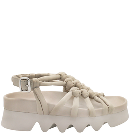 PatriziaBonfanti PatriziaBonfanti P1B Cream Knotted Footbed Sandal Debi