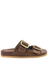 Antenora AT1J Brown Two Buckle Mule Lucas