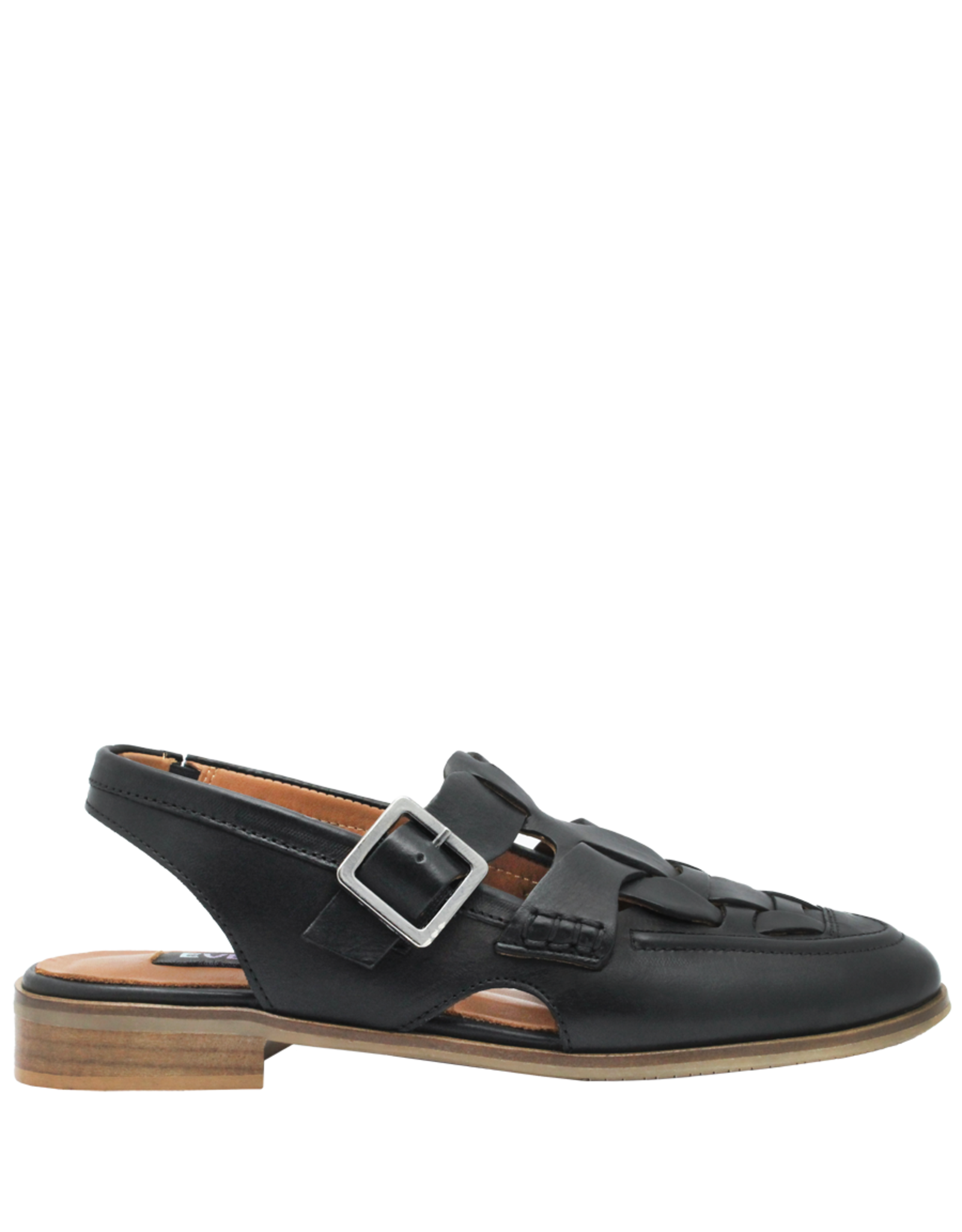 EveryBody E25N Black Fisherman Sling Sandal Simba