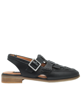 EveryBody E25N Black Fisherman Sling Sandal Simba