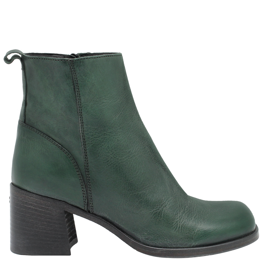 モマ (MOMA) イタリア製サイドジップブーツ 緑 42 Moma MA11M Green Medium Heel Boot Korbin - Head Start Shoes