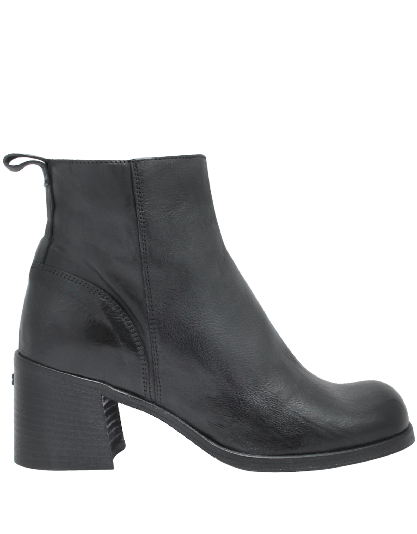 Black ankle boots medium heel discount