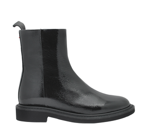 Halmanera H47Z Black Patent Flat Boot Naima - Head Start Shoes