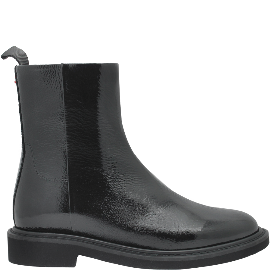 Halmanera H47Z Black Patent Flat Boot Naima - Head Start Shoes