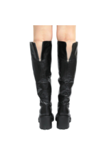 Halmanera Halmanera H48H Black Two in One: Knee Boot/Ankle Boot Ruby