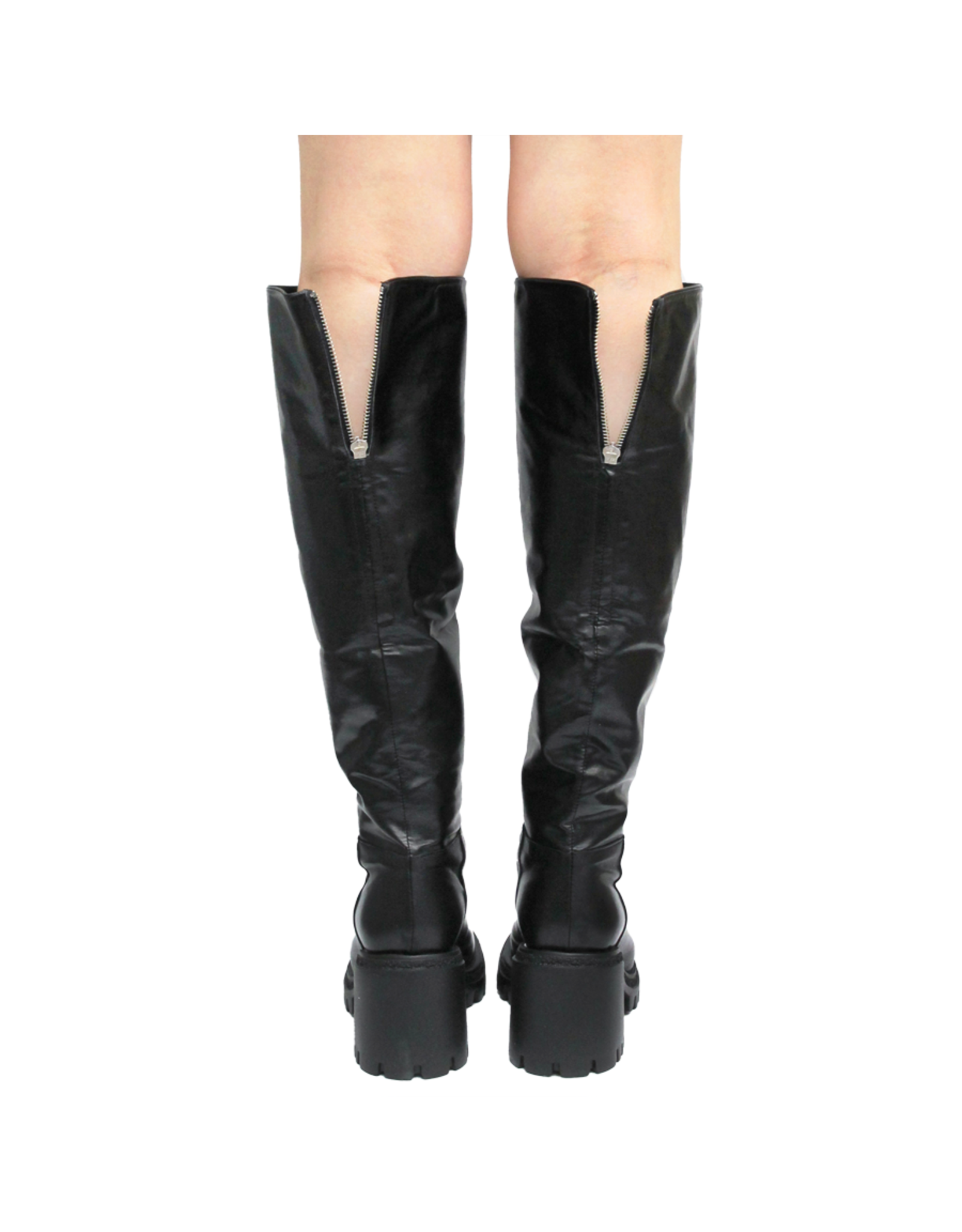 Halmanera Halmanera H48H Black Two in One: Knee Boot/Ankle Boot Ruby