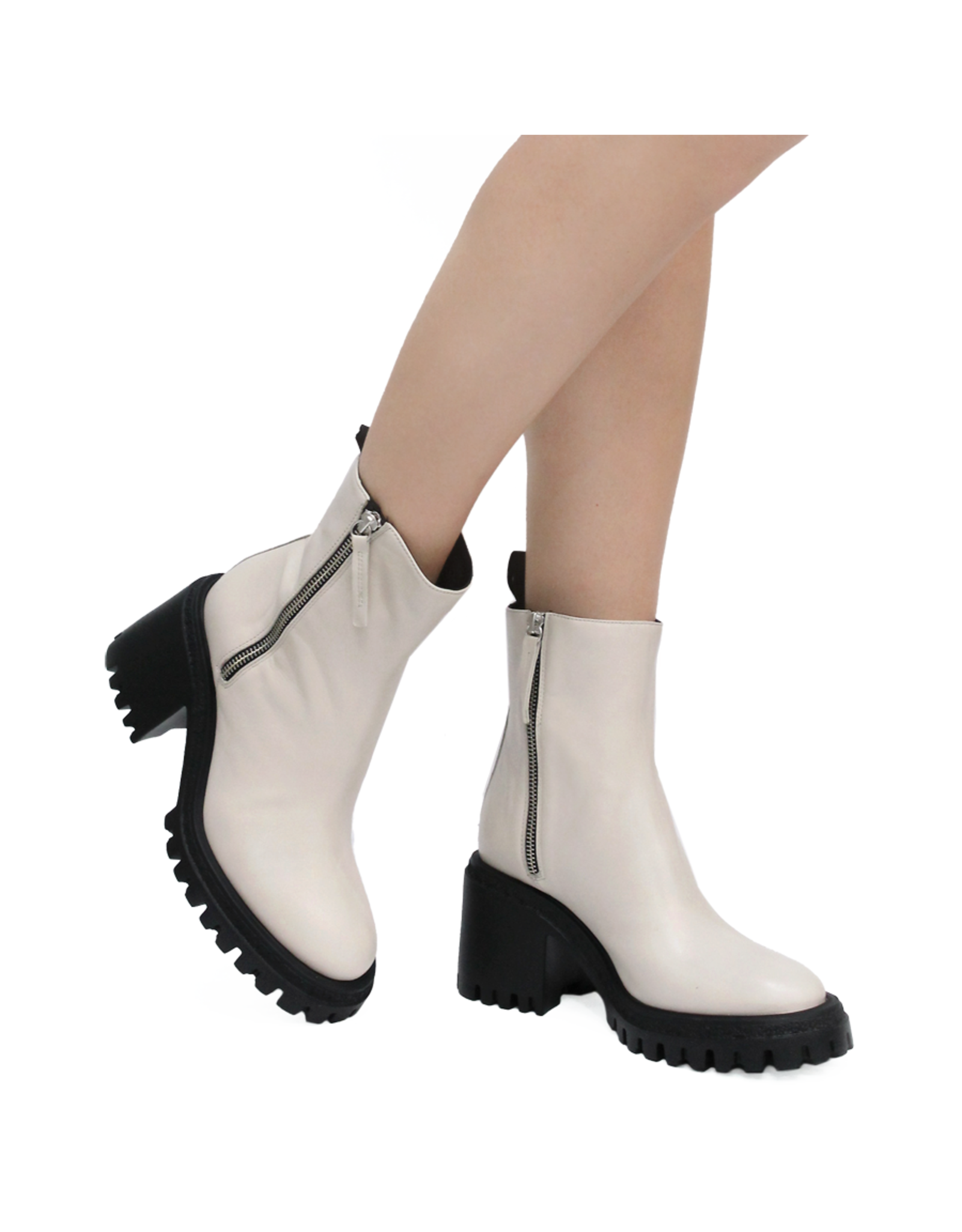 Halmanera Halmanera H48G  Off White Double Zipper Tread Remi